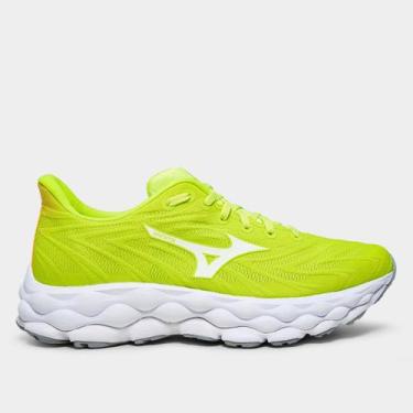Imagem de Tênis Mizuno Wave Sky 8 Feminino, Verde, Branco, 38