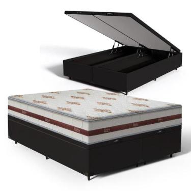 Imagem de Cama Box Baú com Colchão de Molas Ensacadas Anjos Classic Super King 1