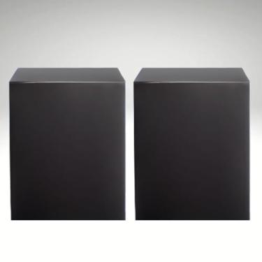 Imagem de Kit 2 Cubos Base Nicho Para Vitrines Lojas MDF Preto 60x35x35cm