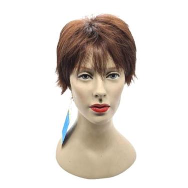 Imagem de Peruca Sintética Maria - Ashanti, Acaju com Marrom Acobreado