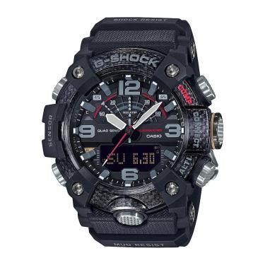 Imagem de Casio - Relógio masculino G-Shock Mudmaster com sensor triplo analógico-digital Mobile Link 51 mm - Preto-GGB100-1A