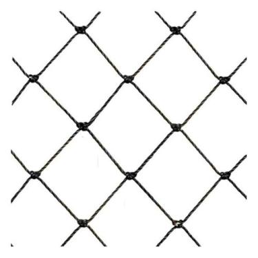 Imagem de Rede Tela Sacada Prédio Crianças Gatos 1,6x30mts Rolo Preto - Sf