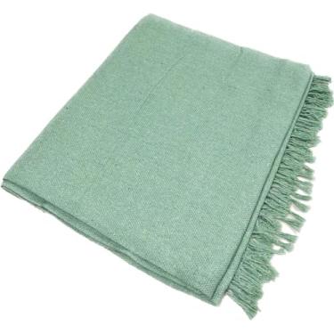 Imagem de Manta Para Sofá 400x180 Mts Luxo Super King Gigante Tipo Capa De Sofá Algodão(Verde Militar)