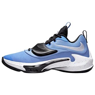 Imagem de Nike Tênis de basquete masculino Zoom Freak 3 Da0694, Pulso real/branco-preto, 8.5