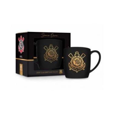 Imagem de Caneca porcelana urban 360ml - corinthians serie ouro - Brasfoot