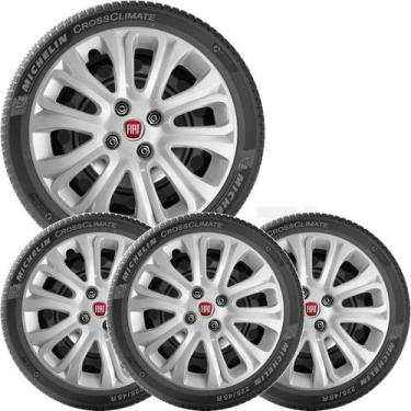 Imagem de 4X Calota Fiat Punto Palio Siena Idea Aro 15 Com Logo 229Cp - Grid
