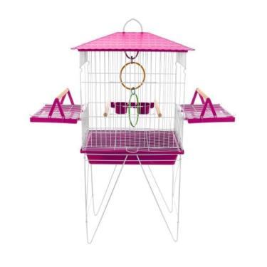 Imagem de Gaiola Viveiro Calopsita Mansa com bandejas laterais Completa Com Aces