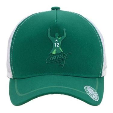 Imagem de Boné Palmeiras São Marcos Trucker Masculino Verde Supercap