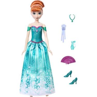 Imagem de Boneca Disney Frozen ANNA SPIN AND Reveal com Acessórios e Surpresas -