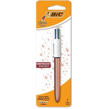 Imagem de Caneta Esferográfica Bic 4 Cores Rose Gold - Bic