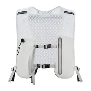Imagem de Aymzbd Mochila de Hidratação, Colete de Corrida, Portátil, para Mulheres E Homens, Colete de Hidratação Leve, Mochila de Corrida para Camping, Corrida, Viage, Cinza