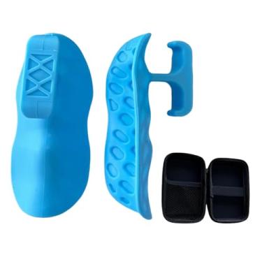 Imagem de simhoa 2x Antiderrapantes para treino para homens e mulheres Barras de proteção para palma de treinamento Puxadores para cima Punhos de academia para, Azul