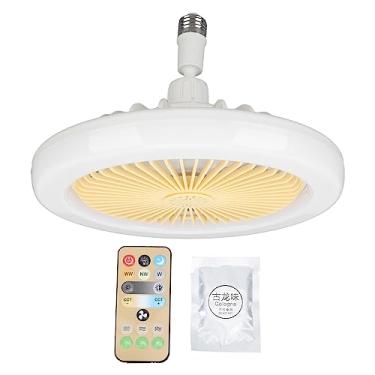 Imagem de Luz de Ventilador de Teto Silenciosa de Aromaterapia Pequena de 30 W, Luz de Ventilador LED de 9,8 pol. Com Controle Remoto, Combinação de Ventilador e Luz para Salas Internas,