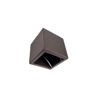 Imagem de Arandela para pergolado área externa 8x8x8 cm soquete GU10 BL 18 marrom