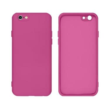 Imagem de Capinha Compativel com iPhone 6 / 6S Com Proteção de Câmera em Silicone com Interior Aveludado