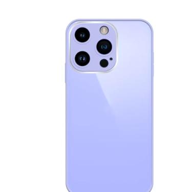 Imagem de Capinha Compativel com iPhone 13 Pro Max Verso Vidro Reflexivo Bordas de Silicone Luxuosa Premium Com Proteção de Camera