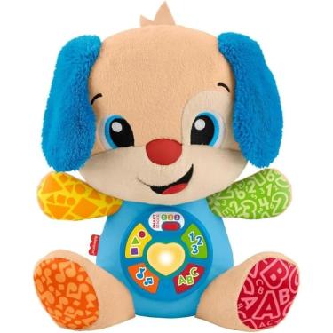 Imagem de Fisher-Price Aprender e Brincar Brinquedo para Bebês Cachorrinho Aprende Comigo para crianças MATTEL JFD19