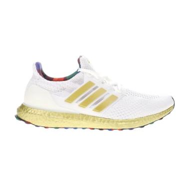 Imagem de adidas Ultraboost 5.0 DNA Tênis de corrida masculino, Ftwht/Goldmt/Royblu, 42