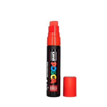 Imagem de Uni-Ball Posca PC-17K Marcador extralargo com ponta de cinzel - Vermelho, pacote com 5, 153529289