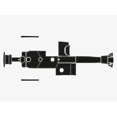 Imagem de Plataforma de natação Mastercraft X26 Cockpit 2018 6 mm Espuma EVA Faux Teak Marine Floor (preto sobre cinza escuro)