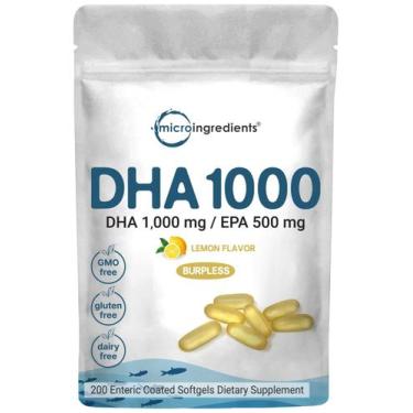 Imagem de Suplementos: microingredientes, ômega 3, óleo de peixe, DHA, 1000 mg -