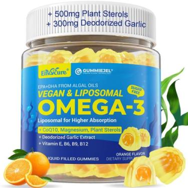 Imagem de Suplementos Gomas veganas de ômega-3 EnvyCure 1000 mg +CoQ10