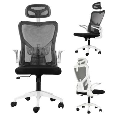 Imagem de Cadeira De Escritório Reclinável Ergonômica Preta C/estofado