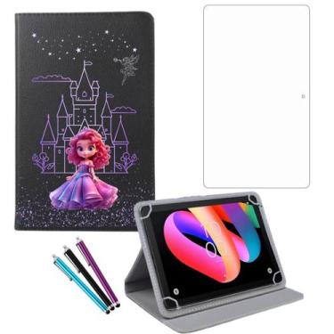 Imagem de Kit para Tablet TCL TAB 10L Geração 3: Capa, Película e Caneta Touch -