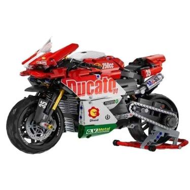 Imagem de Bloco de Montar Moto Ducati 800 Peças - Brinquedo