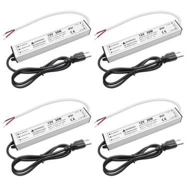 Imagem de Fonte de alimentação LED Bingotec 30W 12V DC 2.5A À prova d'água IP67