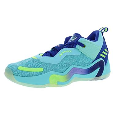 Imagem de adidas Unisex D.O.N. Issue 3 GCA Basketball Shoe (Pulse Aqua/Bold Blue/Bright Cyan, 8.5)