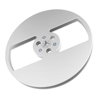 Imagem de Cryfokt Enrole para o Toca Adesivo de Fita de Bobina, Rolo de Fita Adesiva Vazia 2 Orifícios 7 Polegadas 1/4 -CC (Prata)