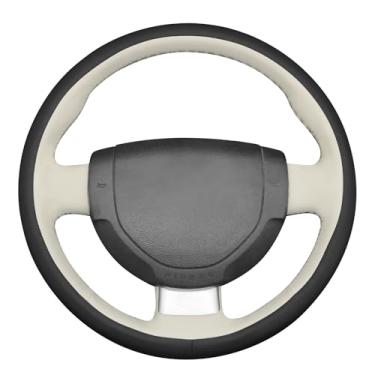 Imagem de MEWANT Capa de volante costurada à mão estilo 3D para acessórios de volante Fiesta MK6 ST RS 2002-2008/Fusion 2002-2012/Transit Connect 2002-2013