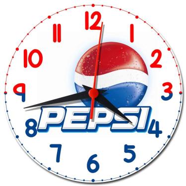 Imagem de Relógio de Parede Pepsi Retro Vintage Pepsi Decoração
