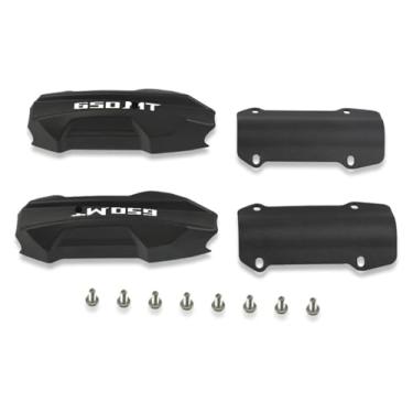 Imagem de 25 mm Compatível com CF Moto 650MT 650 MT 2023 2022 2021 2020 Motocicleta Motor Crash Bar Proteção Para-choques Bloco de Proteção Decorativo (Longo 650MT)