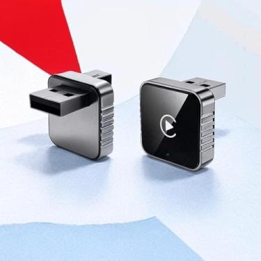 Imagem de Mini CarPlay Adaptador sem fio para iPhone, Bluetooth 5.2 GHz, Apple Car Play, Dongle Carplay sem fio automático e para iPhone iOS 10+/Android 11+ 2015-2026 MODELO NOVO