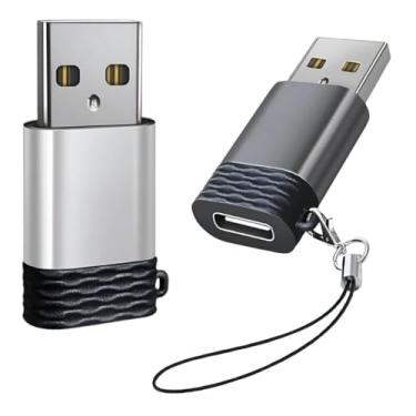 Imagem de Adaptador USB-C Fêmea para USB Macho OTG, Carregador 3.0, Compatível com iPhone, MacBook, Galaxy, Notebook