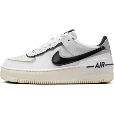 Imagem de Nike Tênis feminino Air Force 1 Shadow (DZ1847-110, branco/cinza universitário/tom platinado/Off Noir), Branco/cinza universitário/tom platinado/Off Noir, 39