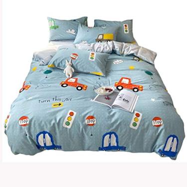 Imagem de Conjunto de quatro peças para quarto de princesa amigo da pele, capa de edredom têxtil para casa, dormitório de estudante, quarto de três peças (tamanho: 1,8 m) (1,8 m)