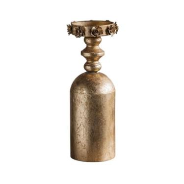 Imagem de Castiçal votivo castiçal estilo vintage castiçal de metal decoração de interiores suporte de vela decoração de sala de jantar
