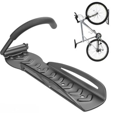 Imagem de Suporte de Parede Vertical para Bicicleta Bike, Material Resistente e Reforçado, C/ Acessório de Instalação, Gancho, Organizador P/ Oficina Garagem Quarto (Suporte Vertical P/ Bicicleta)