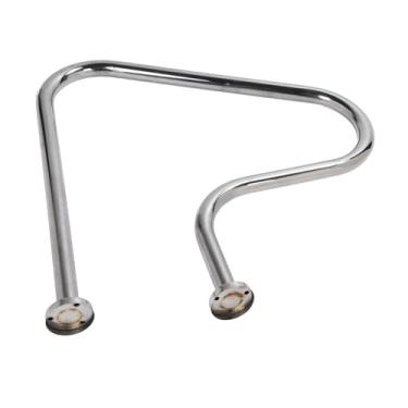 Imagem de Xcello Corrimão de piscina, aterramento de escada de piscina de aço inoxidável, corrimãos de piscina versáteis em forma de arco espesso para spas de piscina no solo (83 cm-ST003)