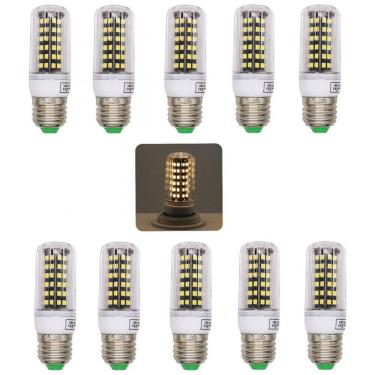 Imagem de Lâmpada LED Milho Fengyan E27 7W 84LED 2835 Luz Quente 3000K Kit 10 Unidades para Iluminação Residencial Econômica e Durável,GSYFDZSWZX