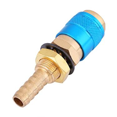 Imagem de Generic Adaptador Refrigerado a água, Conector de Mangueira Rápida de Latão, Conexão Rápida para Mig para Tig para Tocha de Soldador (Azul)