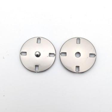 Imagem de Botão de pressão 5 pares de metal para costura de vestuário 21 mm fivela oculta suprimentos de costura fechos de pressão jaqueta terno (prata)