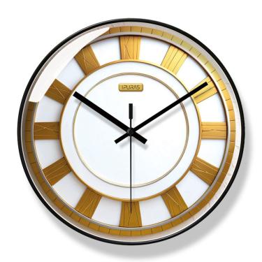 Imagem de Relógio de parede moderno, luxo, sem tique-taque, quartzo silencioso, 30 cm