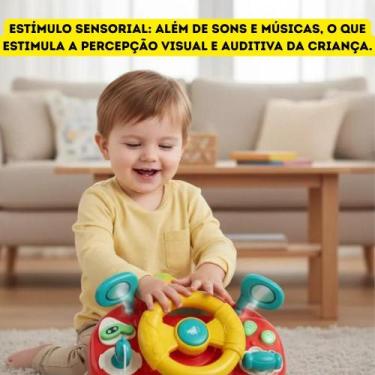 Imagem de Brinquedo Volante Infantil Interativo com Som e Luz Crianças Divertido