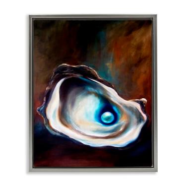 Imagem de Stupell Industries Arte de parede em tela flutuante emoldurada ouro pérola tesouro escondido, design por Mary Sparrow, 53 x 43