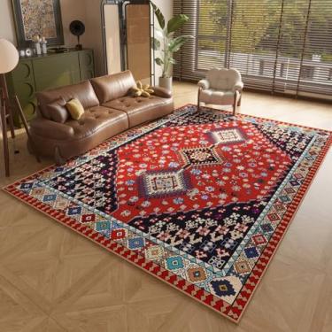 Imagem de Tapetes para sala de estar, vestiário, decoração de quarto americana, retrô, lavável, tapete macio para estudo (200x300 cm/D)