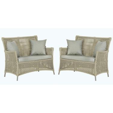 Imagem de 2 Sofás área Externa Igapó Alumínio Fendi Corda Náutica E3 Rami